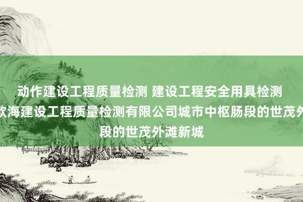 动作建设工程质量检测 建设工程安全用具检测 贵州卡欧海建设工程质量检测有限公司城市中枢肠段的世茂外滩新城
